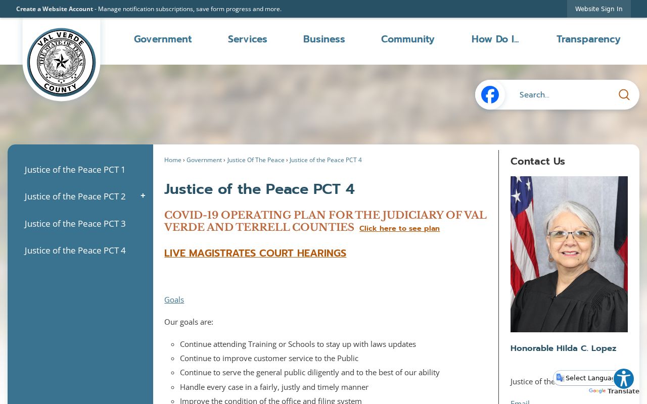 Val Verde County Justice of the Peace Precinct 4 traffic information