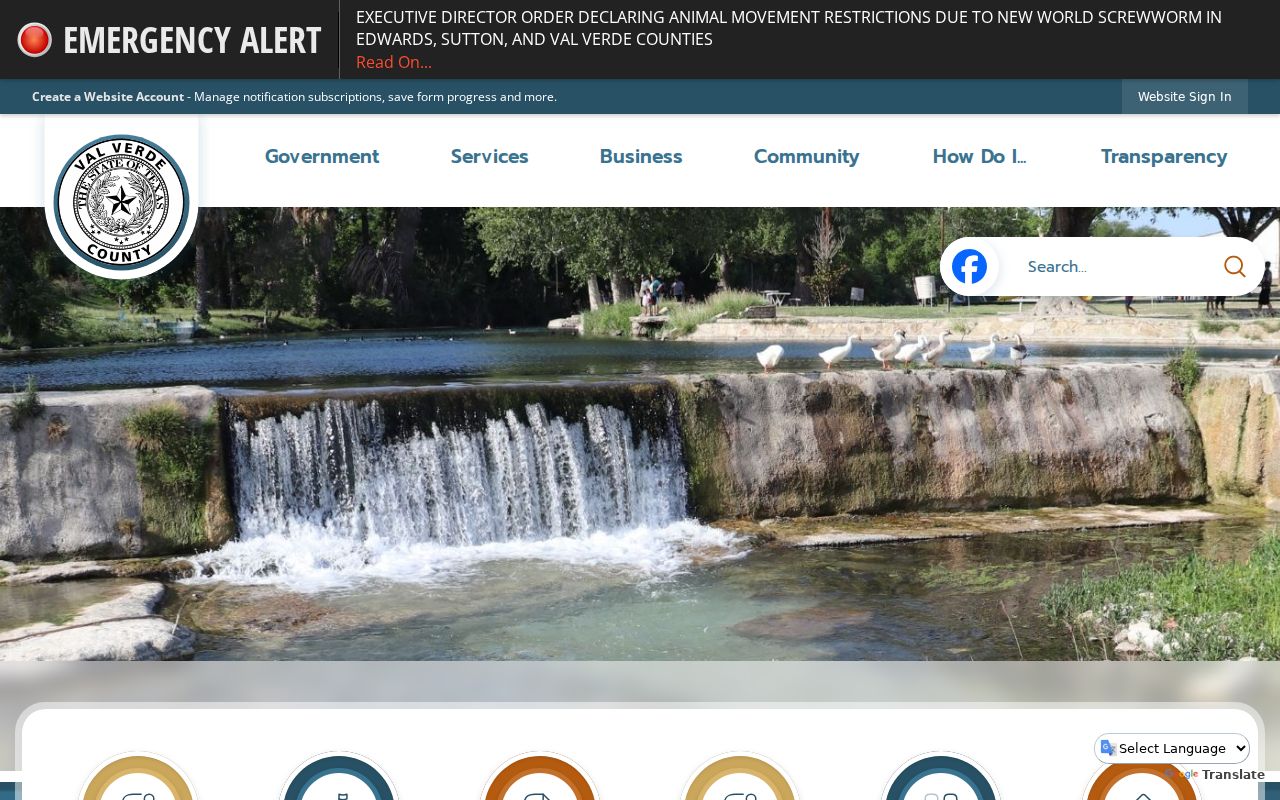 Val Verde County court docket government home page